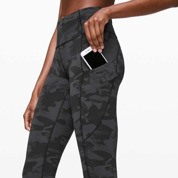 Lululemon Fast and Free Tight II 25" *Nulux Incognito Camo Multi Grey- Size 2 - Picture 5 of 16